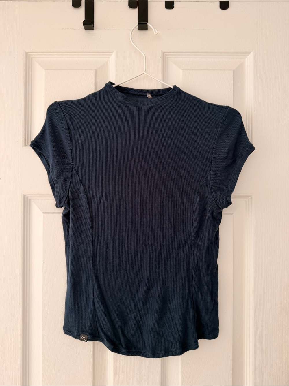 ONER ACTIVE MELLOW RIB MOCK NECK T-SHIRT (oil blue)